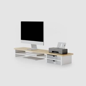 Wide Desktop Monitor Riser Shelf