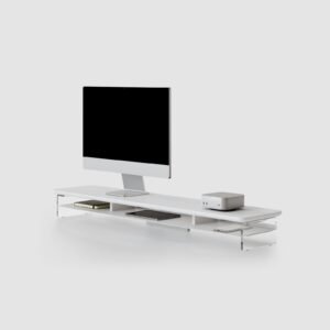 Compact Desktop Monitor Riser Shelf